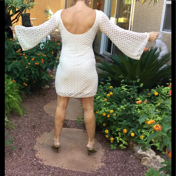 FREE People loose knit bell sleeve dress - Picture 3 of 8