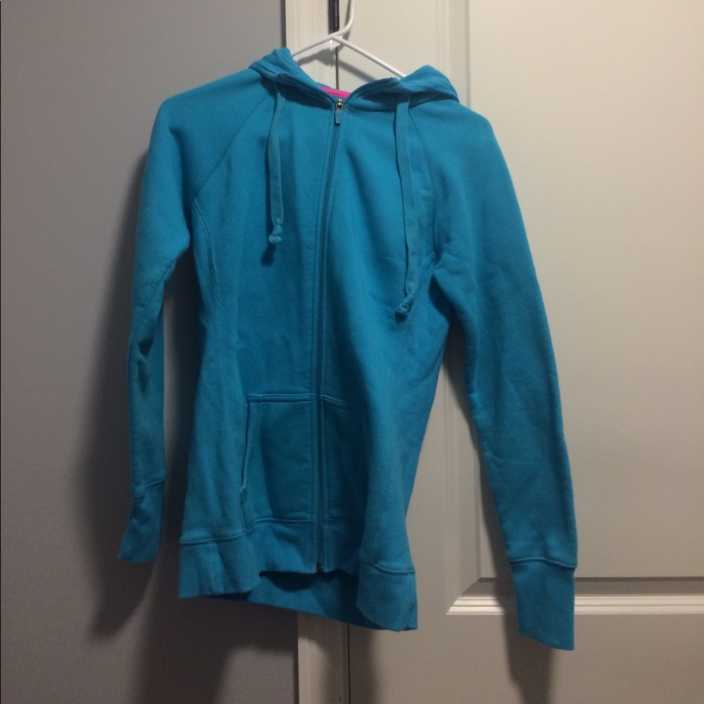 Blue zip up hoodie