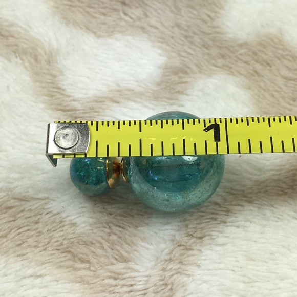 Blue  Double Stud Earrings  PRICE IS FIRM - Picture 6 of 8