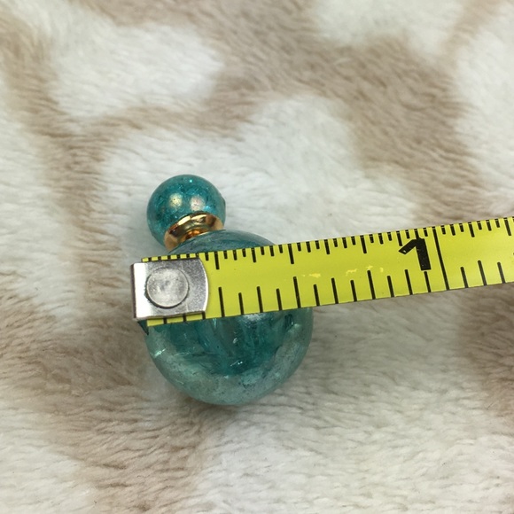 Blue  Double Stud Earrings  PRICE IS FIRM - Picture 7 of 8