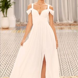 Bariano Ocean of Elegance Ivory Maxi Dress