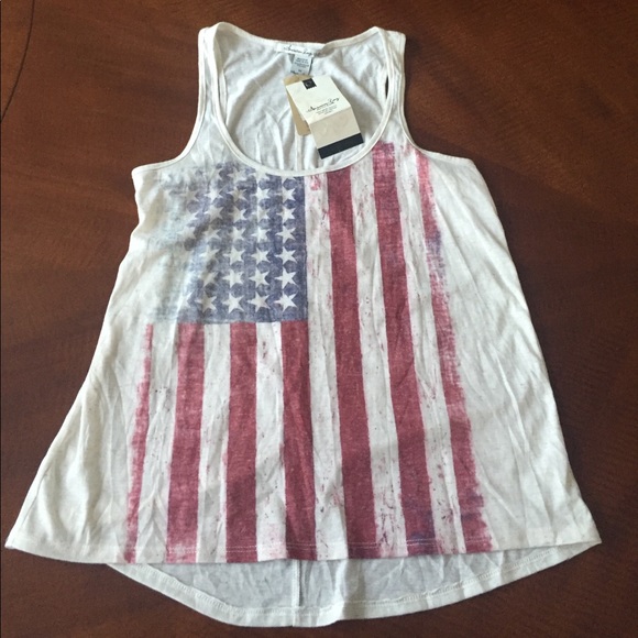American Rag Patriotic American Flag Tank Top - Picture 1 of 3