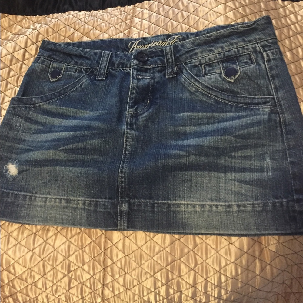American eagle denim skirt