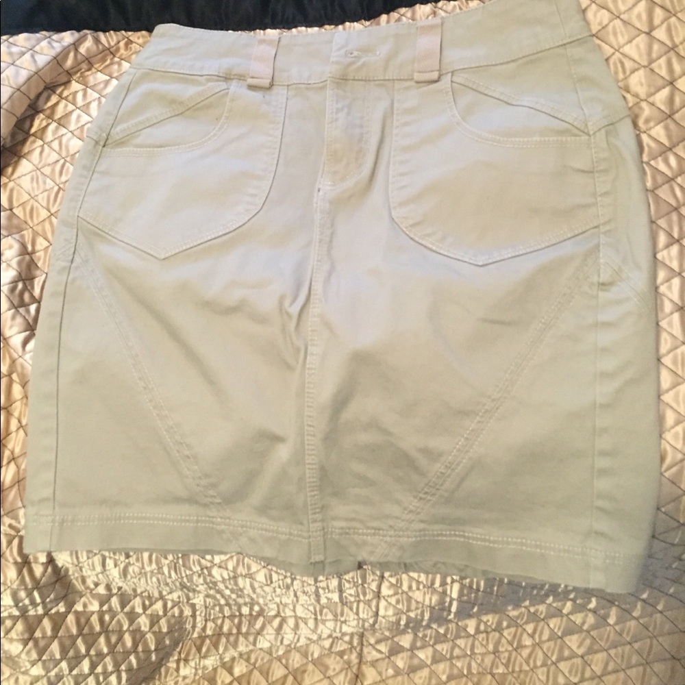 DKNY kaki skirt