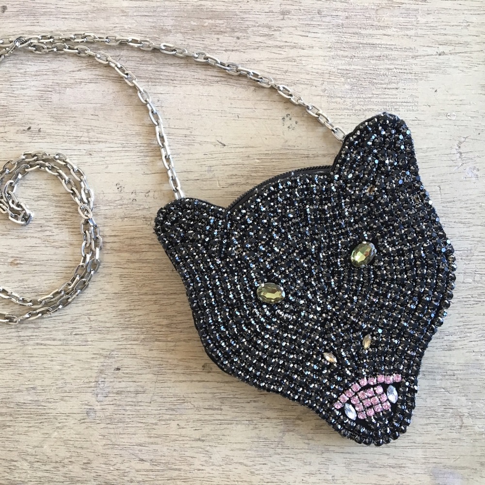 🚫 SOLD Crossbody Panther Pouch