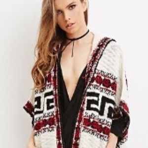 Geo-Patterned Cardigan