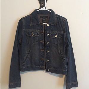 Express dark denim jacket