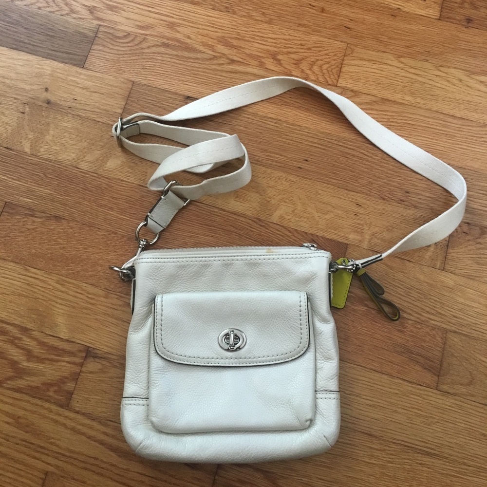 ivory crossbody purse COACH