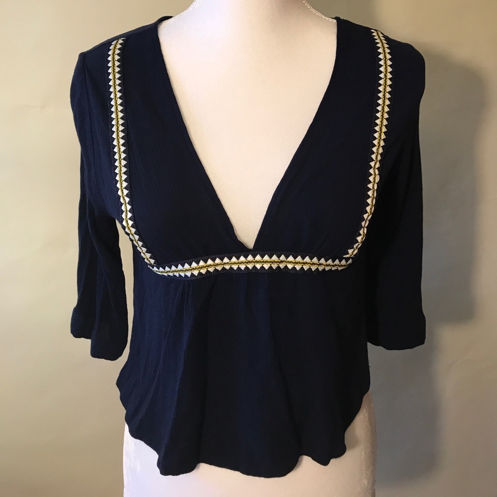 Anthropologie "Elodie"top w aztec design