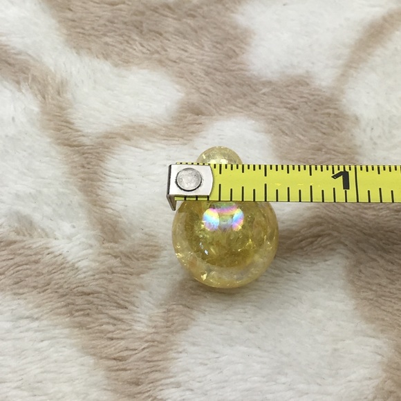 Yellow Double Stud Earrings - Picture 7 of 8