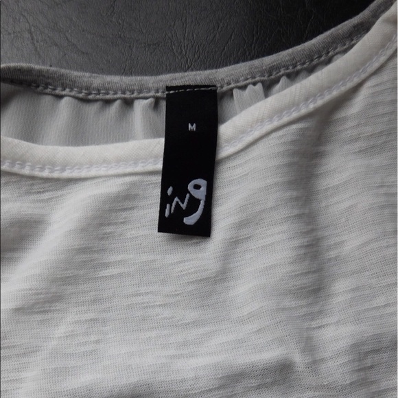 ING Grey/White Flow Tank Top - Picture 3 of 4