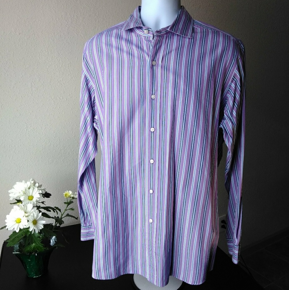 Ralph Lauren men's Classic Fit Purple Blue Shirt