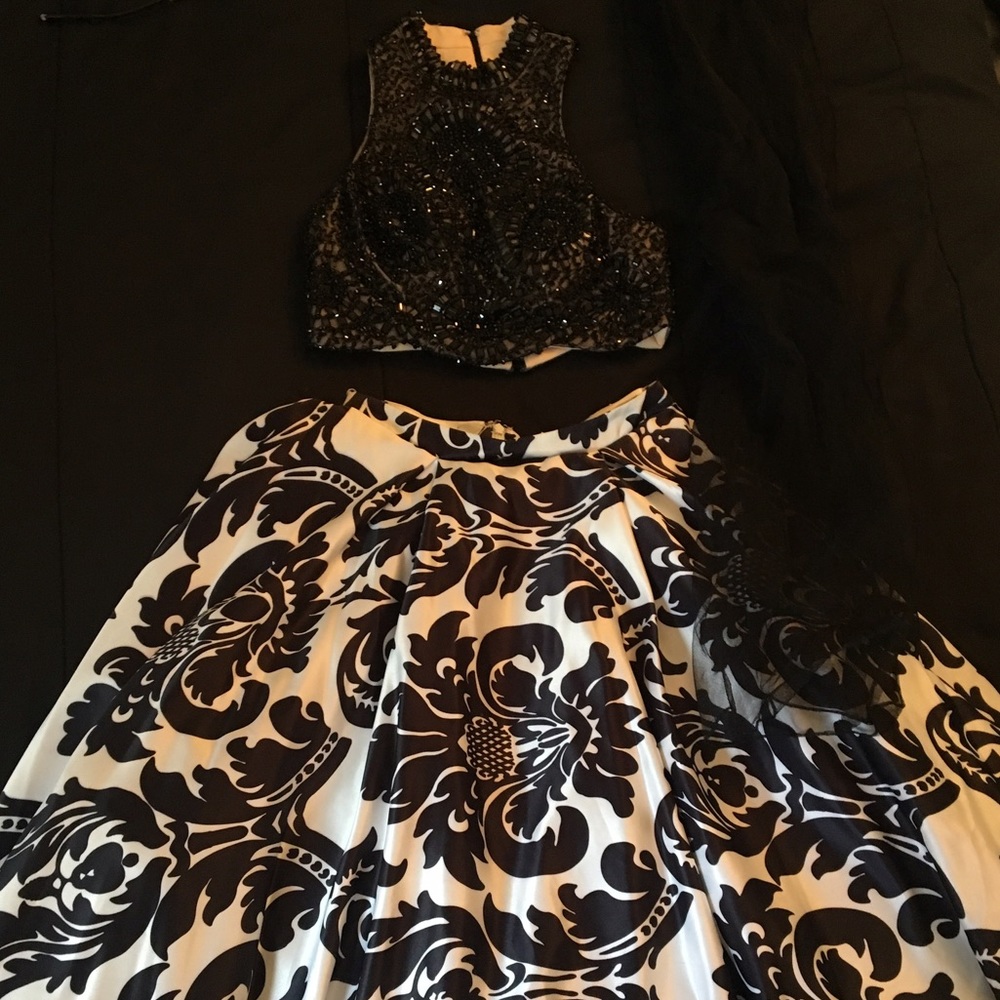 Two piece gala dress