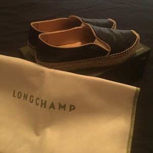 Longchamp Espadrilles Lizard print Calfskin