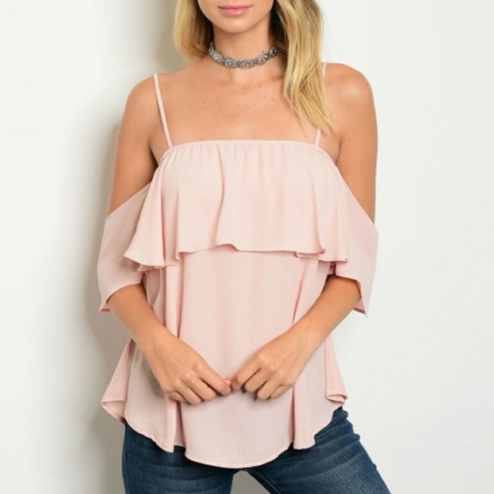 Blush Ruffle Top