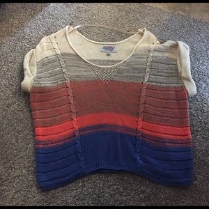 ✨✨color block short sleeved sweater✨✨
