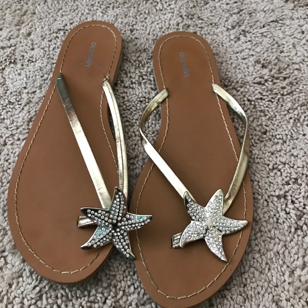 Starfish flip flops