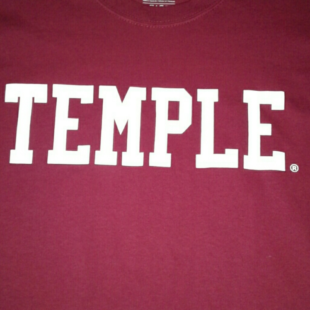 NWOT 100% cotton Temple University t-shirt