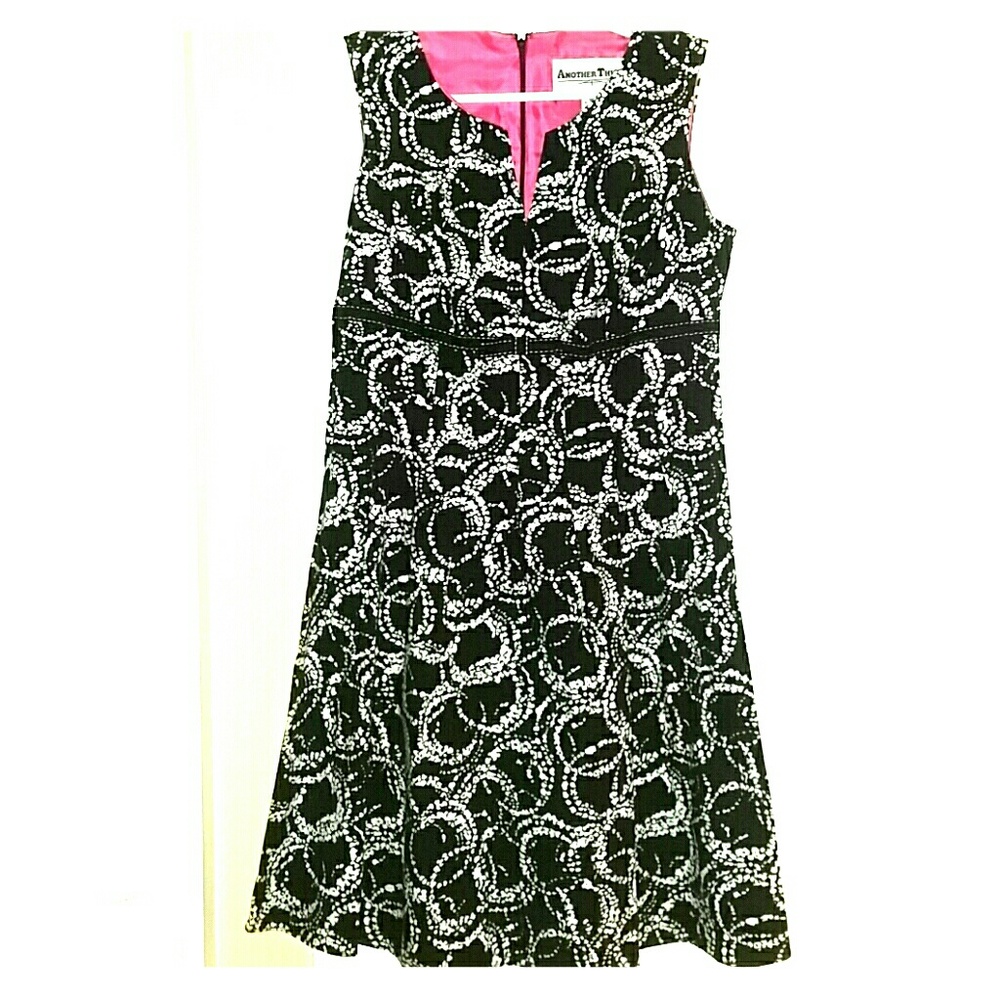 Vintage Black and White Dress