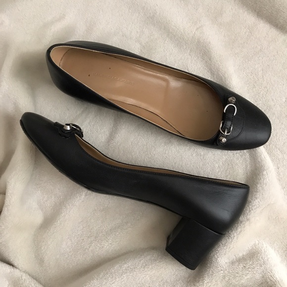 Balenciaga Shoes - Balenciaga Black Leather Low Heels