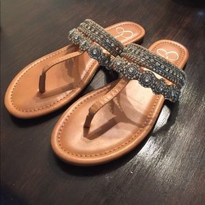 Jessica Simpson beaded sandals