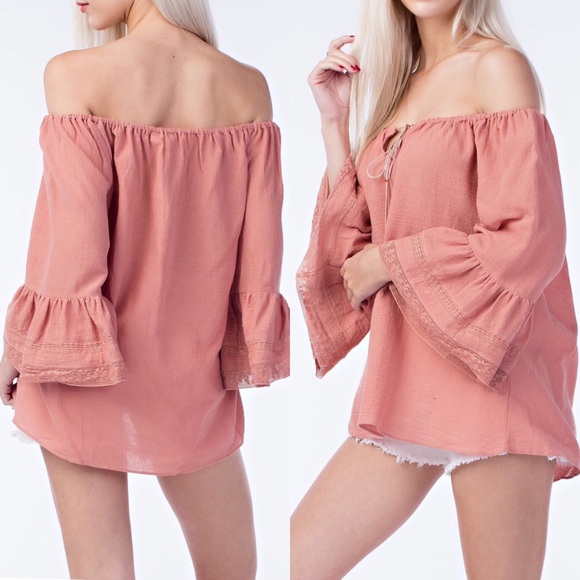 Dusty Pink On or Off the Shoulder - Picture 4 of 4