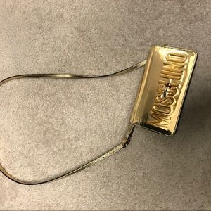 Moschino Gold Make Your Mark Crossbody