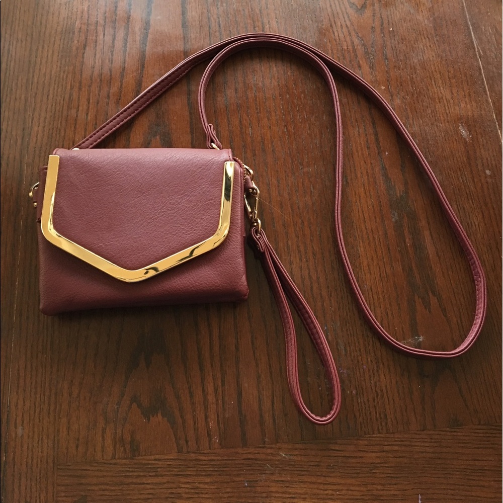 Charming Charlie Maroon Bag