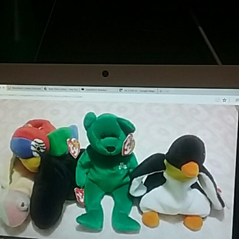 5 beanies babies ty plush toys