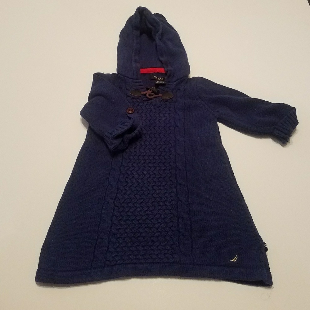 Nautica Cable Hooded Sweater
