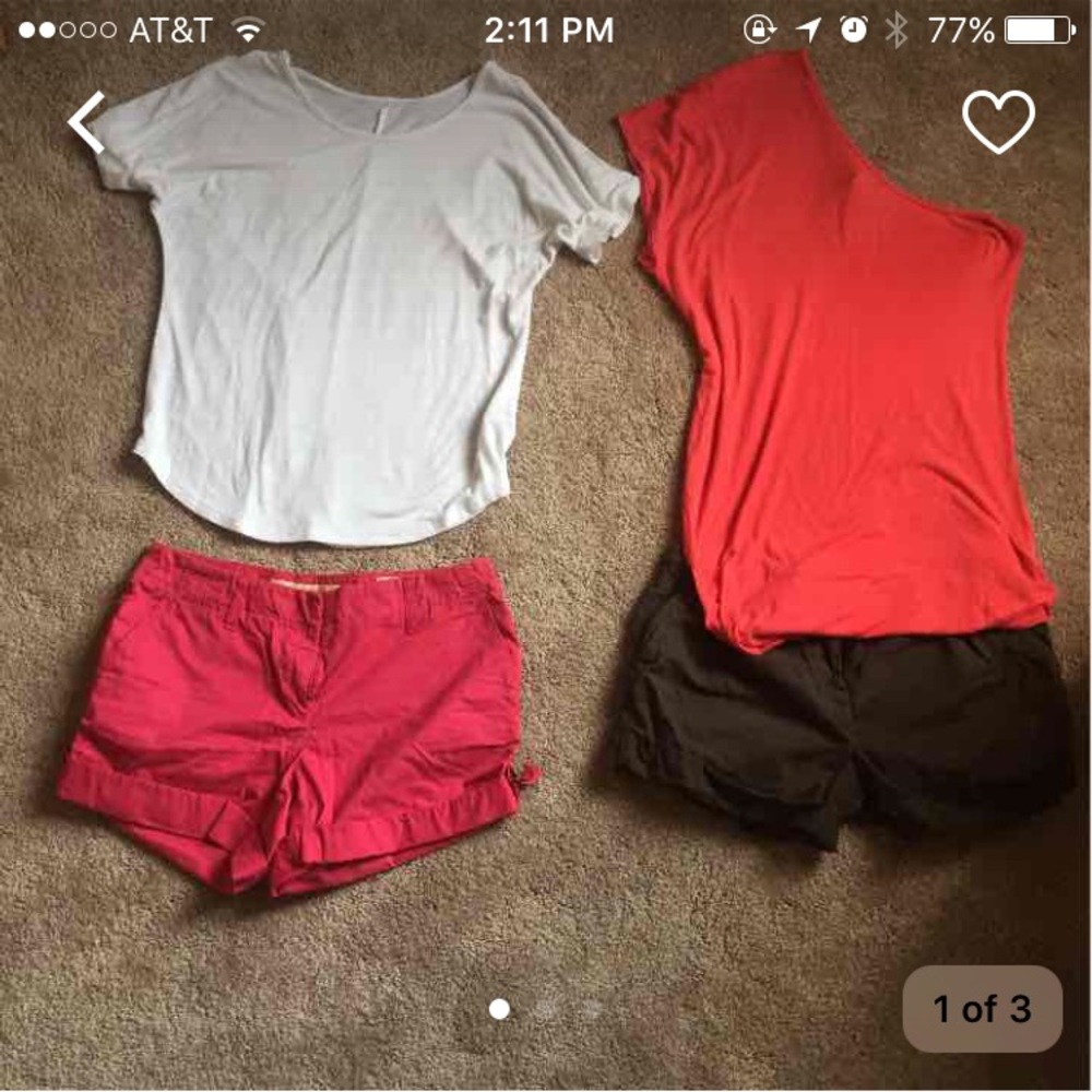 Two shorts and a shirt