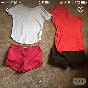 Two shorts and a shirt