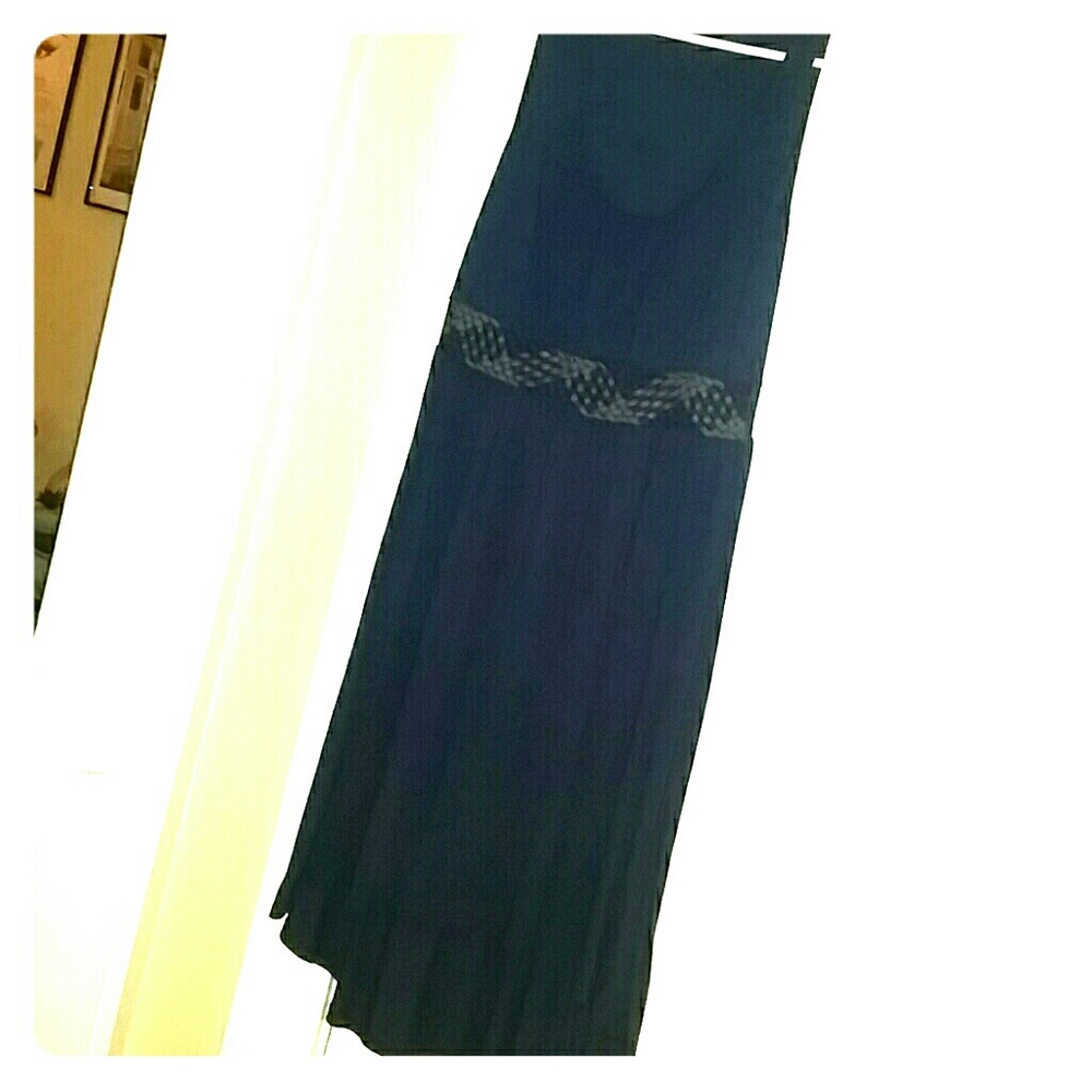 Blue/Gray Asymmetrical Cotton Dress
