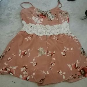 Floral romper.