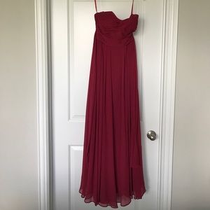 Claret Bridesmaid Dress