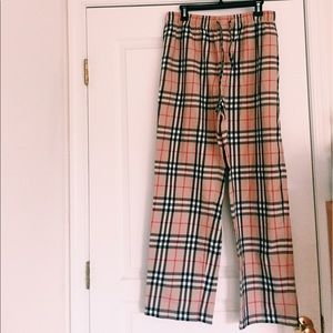 Authentic Men's Burberry Long Pajama Pants