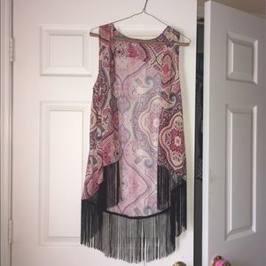 Cute kimono with with fringe!