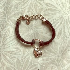 Brighton Rope Bracelet with Silver Heart Charm
