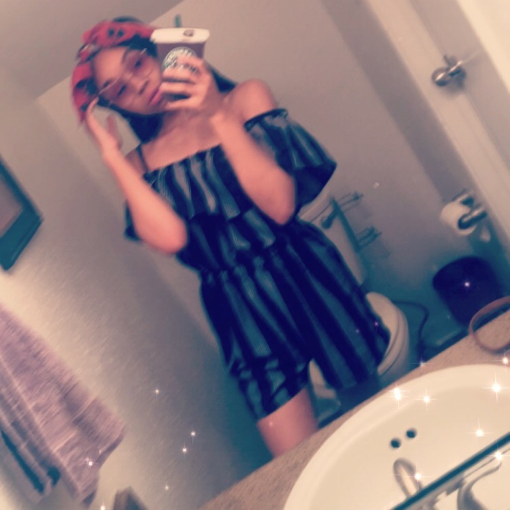 Off the shoulder romper