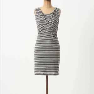 Bordeaux Striped Jersey Dress Anthropologie