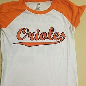 Swing batter batter Baltimore Orioles tee