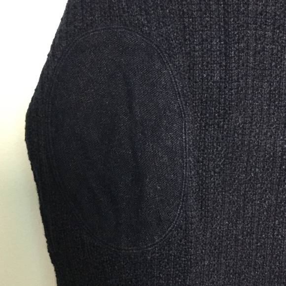 Sonoma Crewneck Knit Sweater S Navy Padded Elbow - Picture 2 of 4