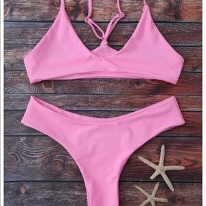 NWT Beautiful Pink Cheeky Zaful bikini