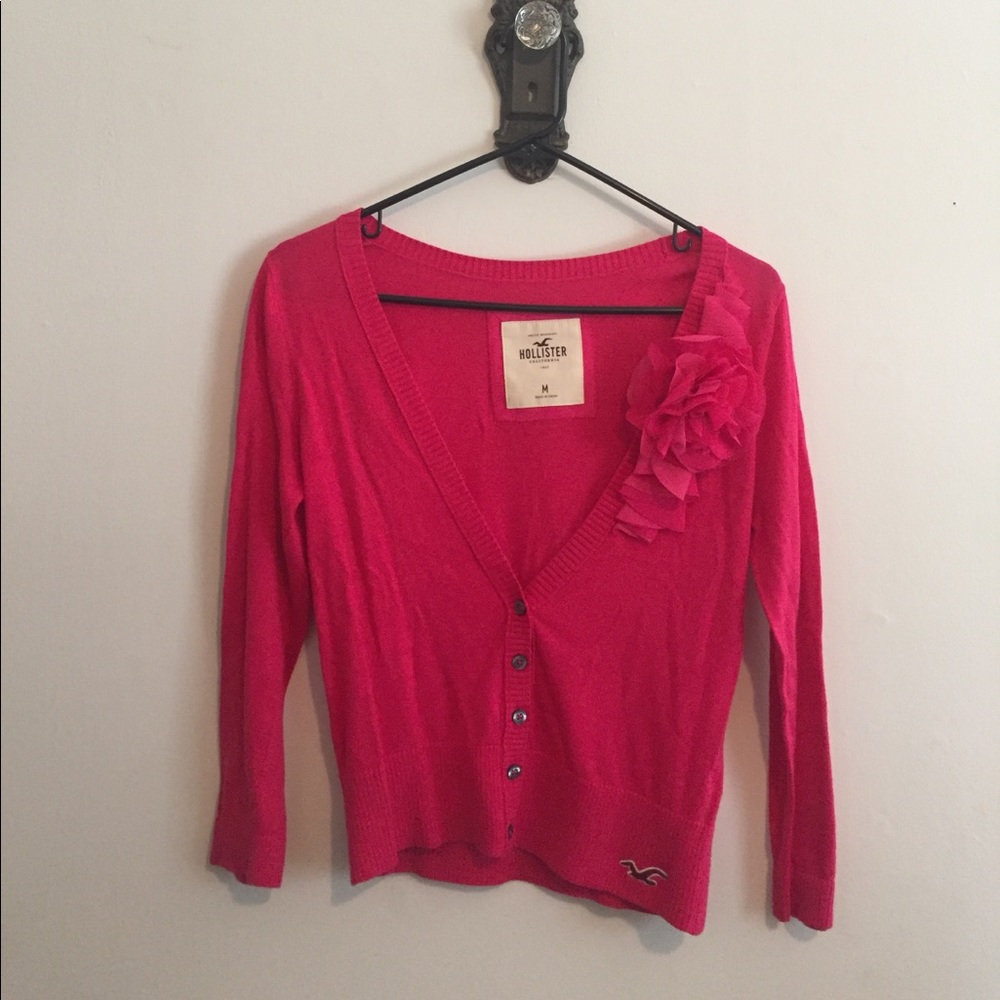 Pink cardigan