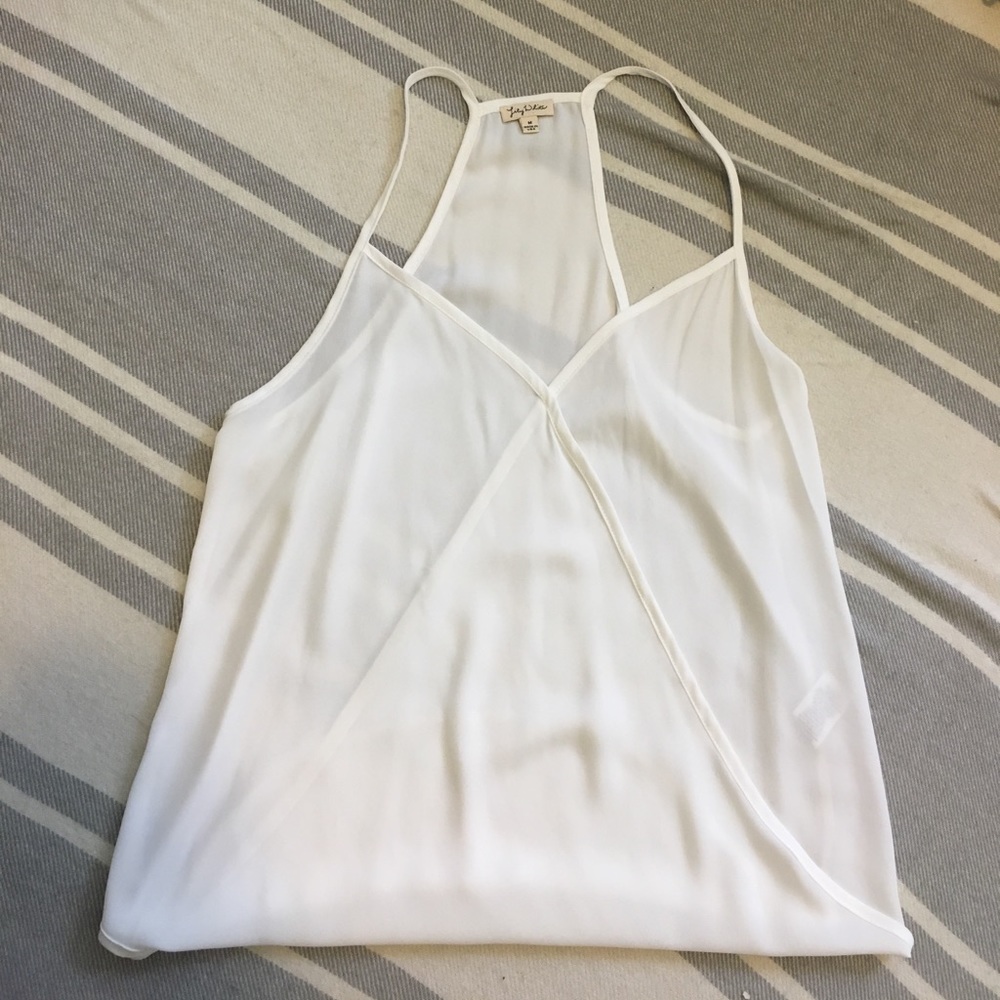 SALE Sheer White Top