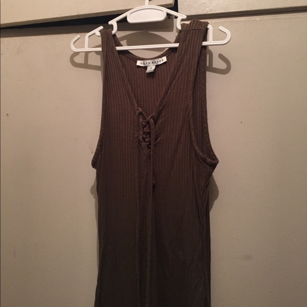 Olive Tight Dress
