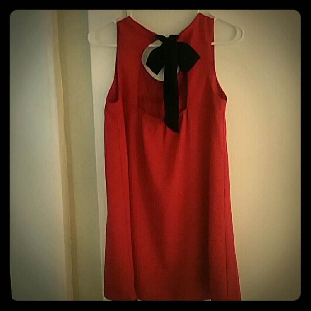 Red Mod Dress with Tie Back