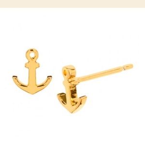 Gorjana 18k gold plated First Mate Anchor Studs 💛