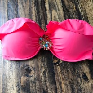 Coral victoria's secret swimsuit top