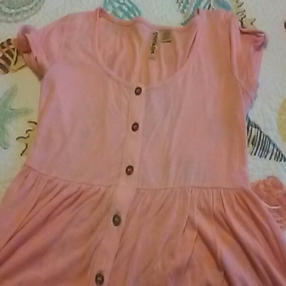 Pink Peplum Blouse
